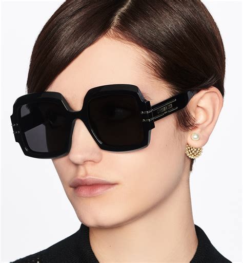 DiorSignature S1U Black Square Sunglasses 